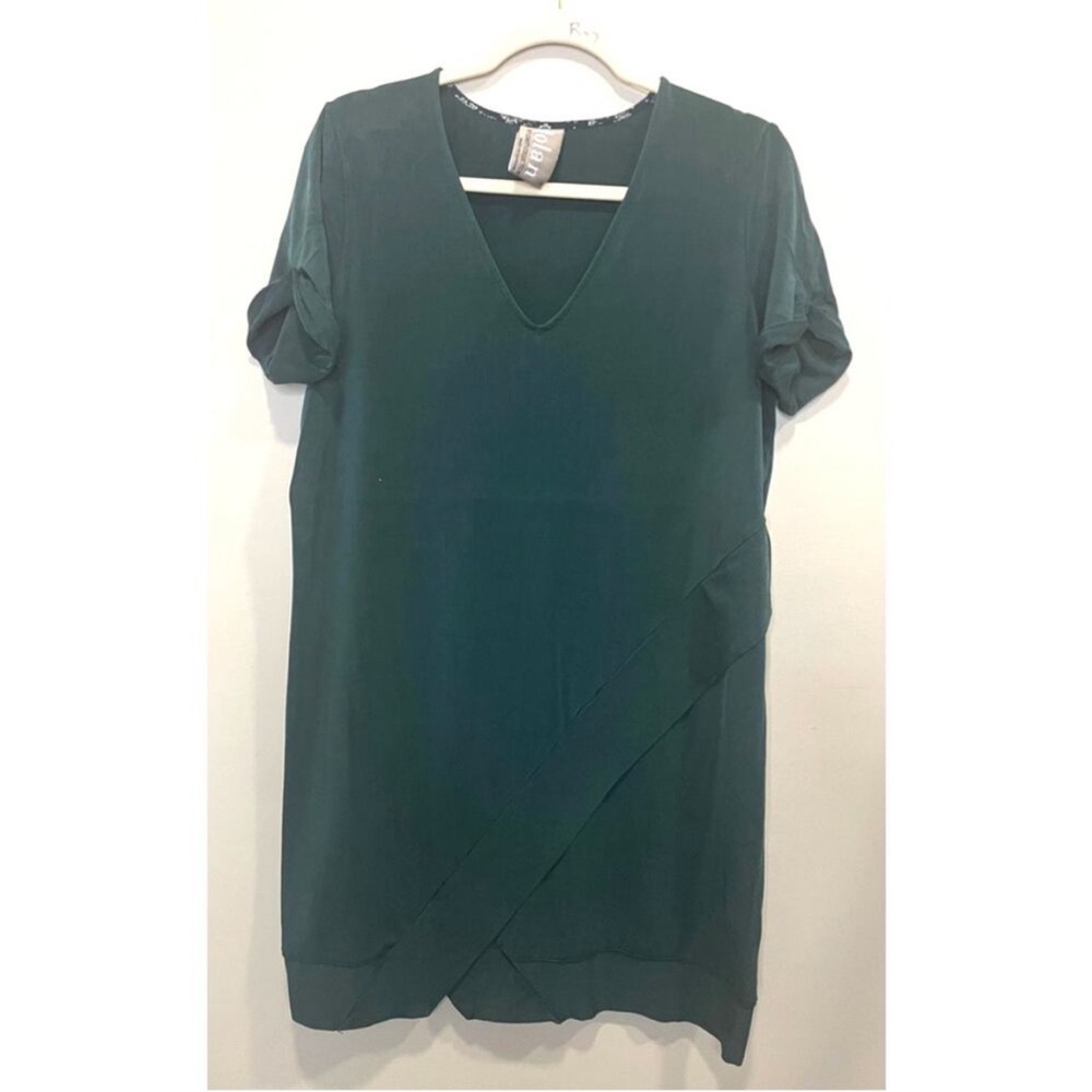 Dolan Asymmetrical Teal Dress - Picture 2 of 5